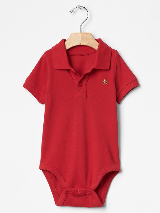 Image number 1 showing, Polo bodysuit