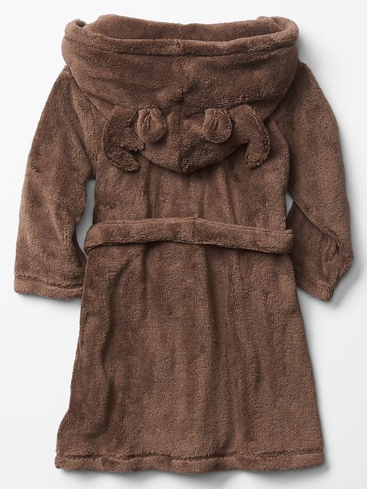 2 of 8 showing, with the color brown of product Festive reindeer hoodie robe