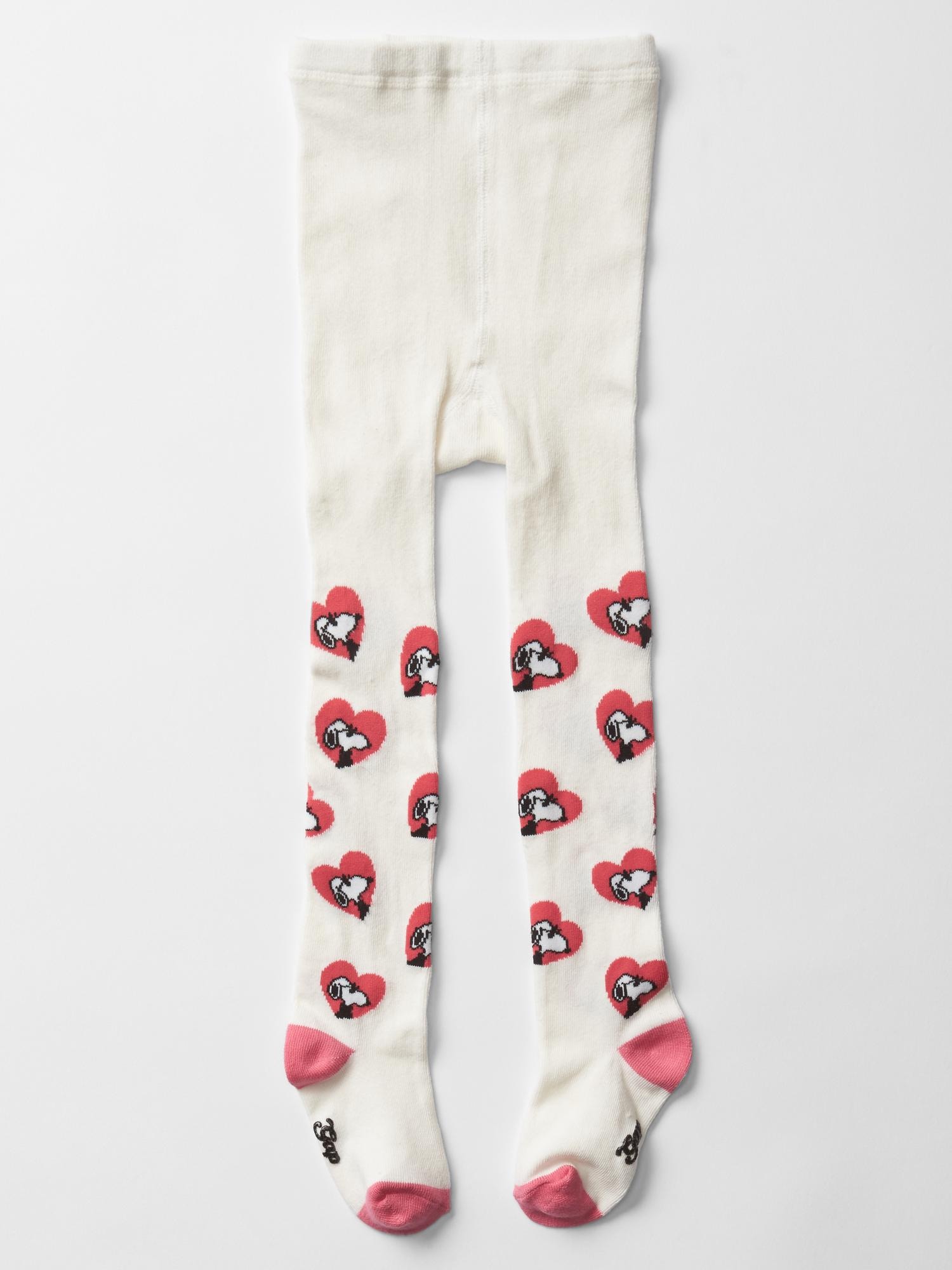 babyGap + Peanuts® printed tights Gap