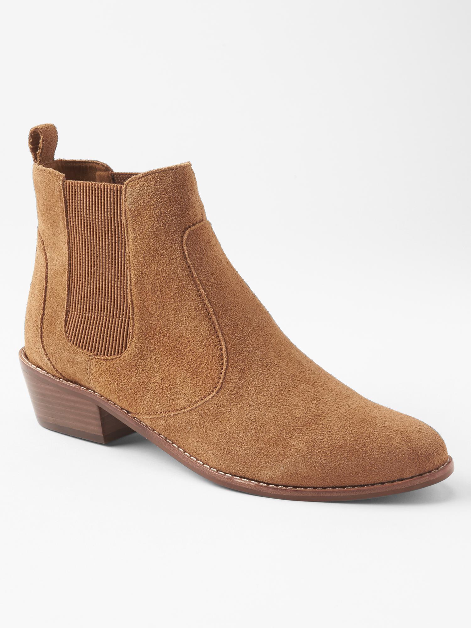 Женские ботинки Gap Western chelsea boot, цвет: Коньячный