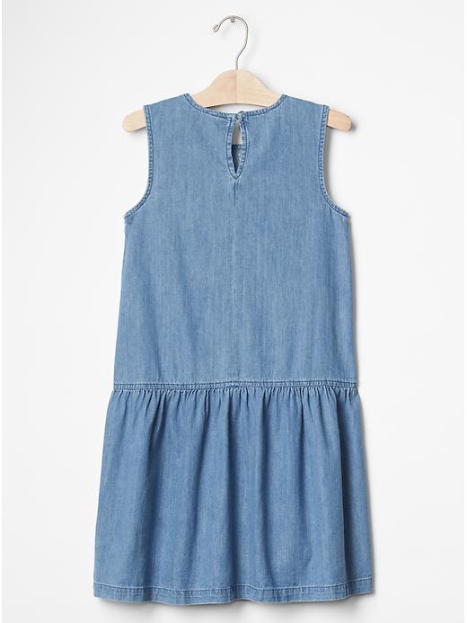 2 of 8 showing, with the color denim of product 1969 embellished dress