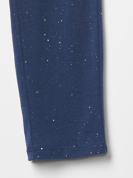 Image number 3 showing, Kids Sparkle Leggings in Stretch Jersey