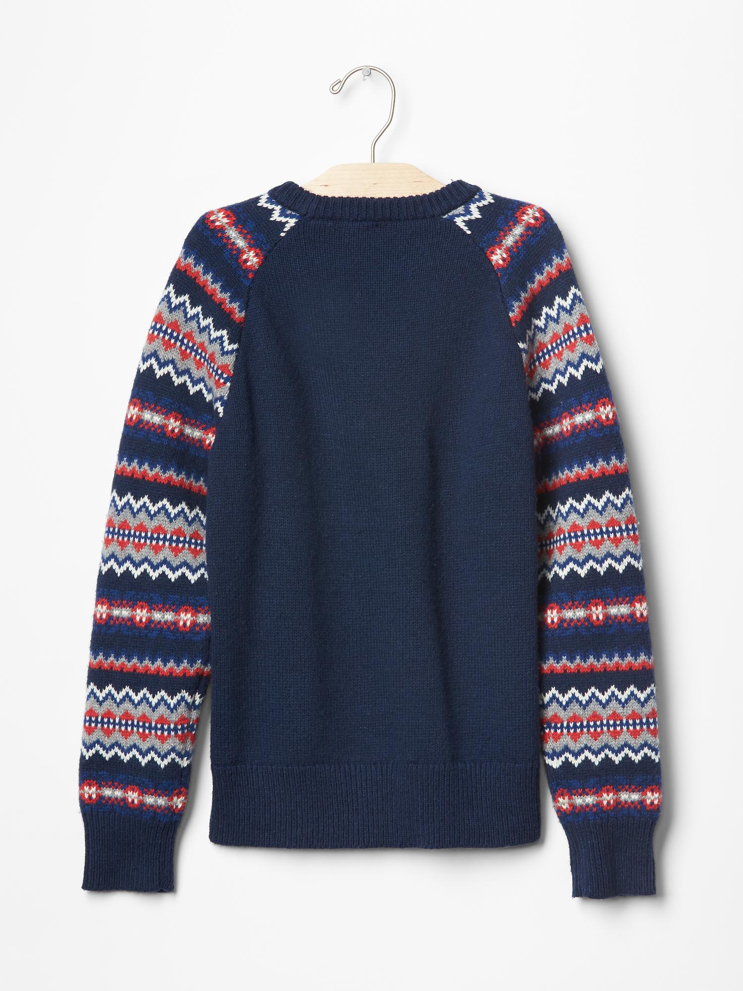 Fair isle raglan sweater | Gap