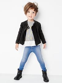 View large product image 3 of 3. Knit moto jacket