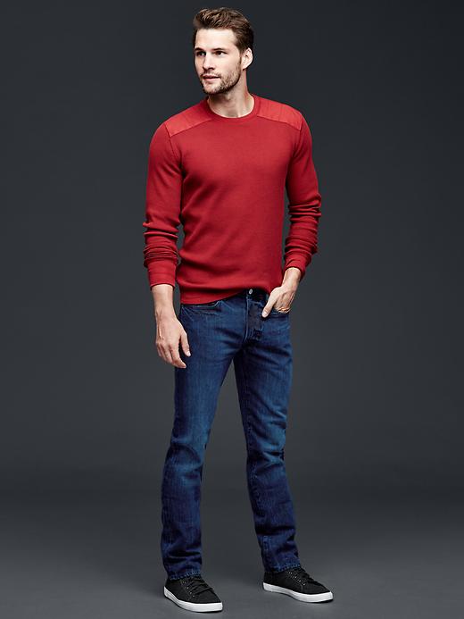 Image number 3 showing, 1969 straight fit jeans (dark blue black wash)