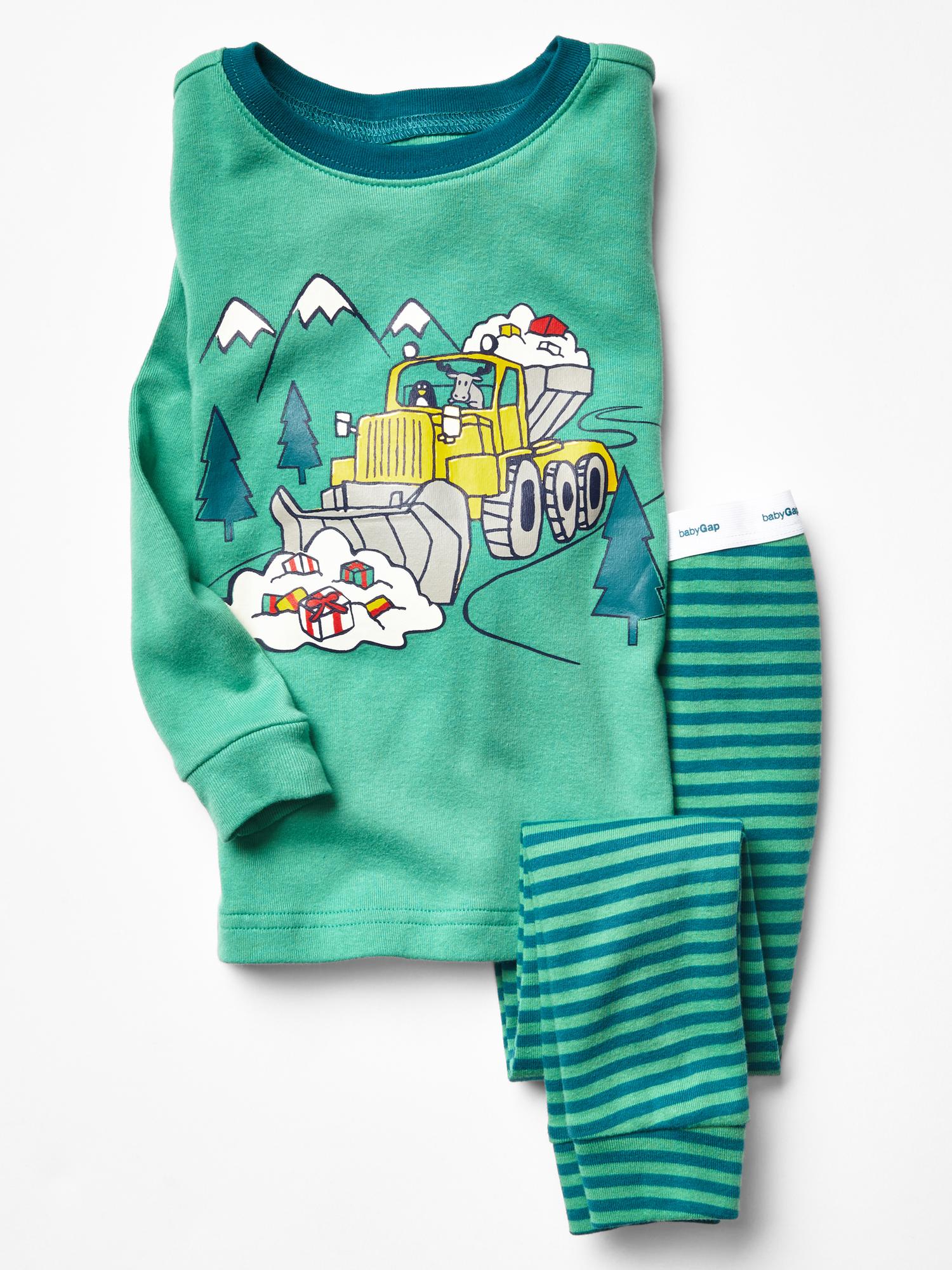 Festive tractor sleep set Gap