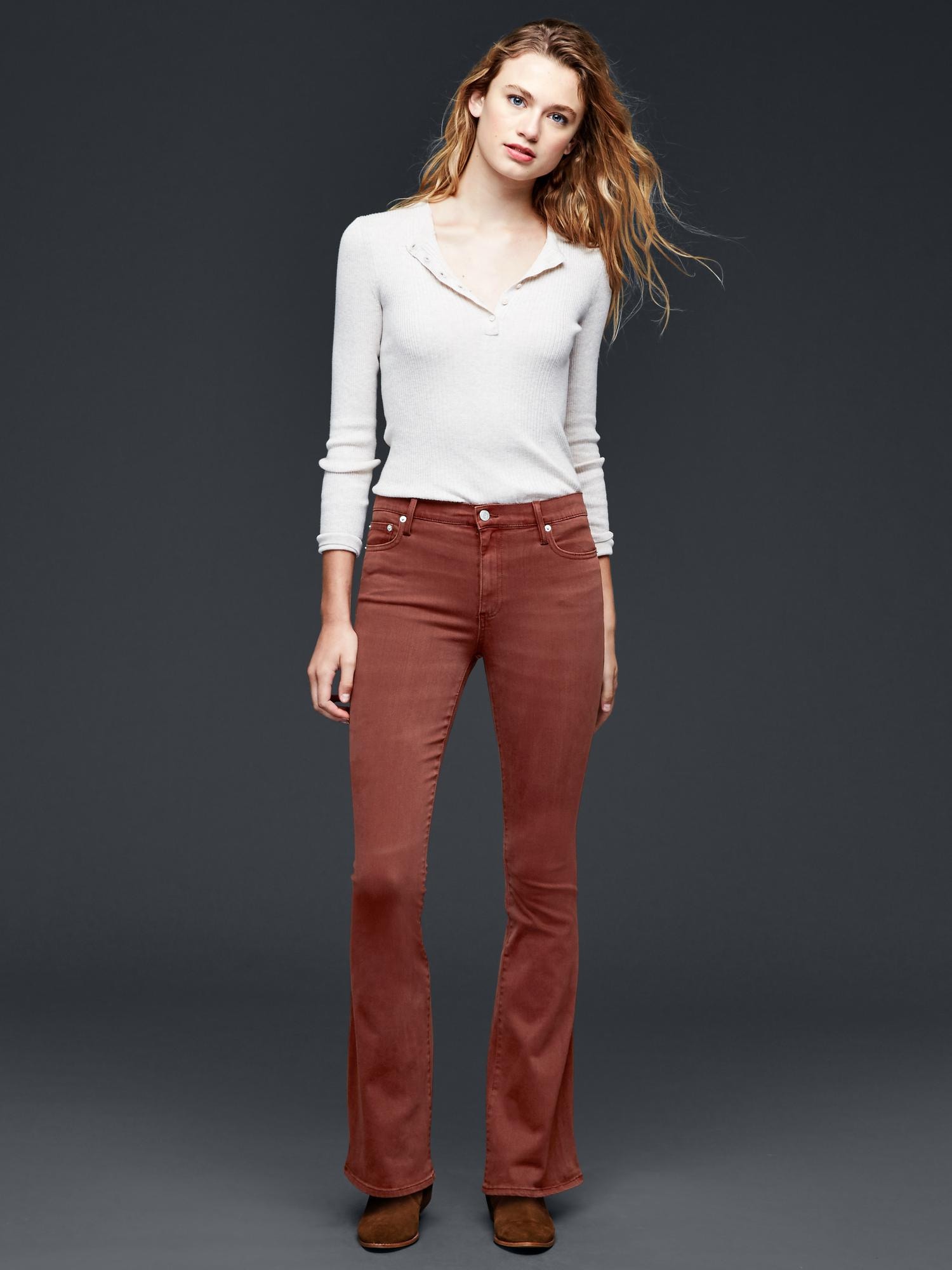 1969 resolution skinny flare jeans Gap