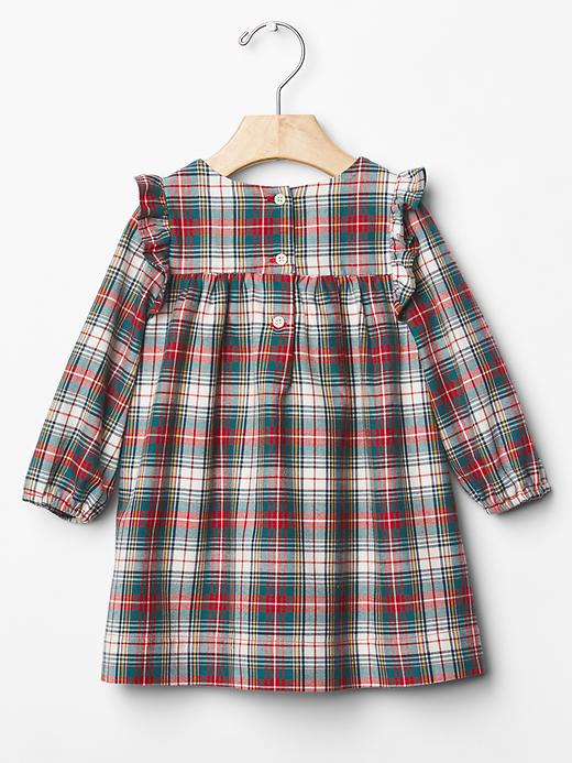 2 of 8 showing, with the color plaid of product Floral flannel dress