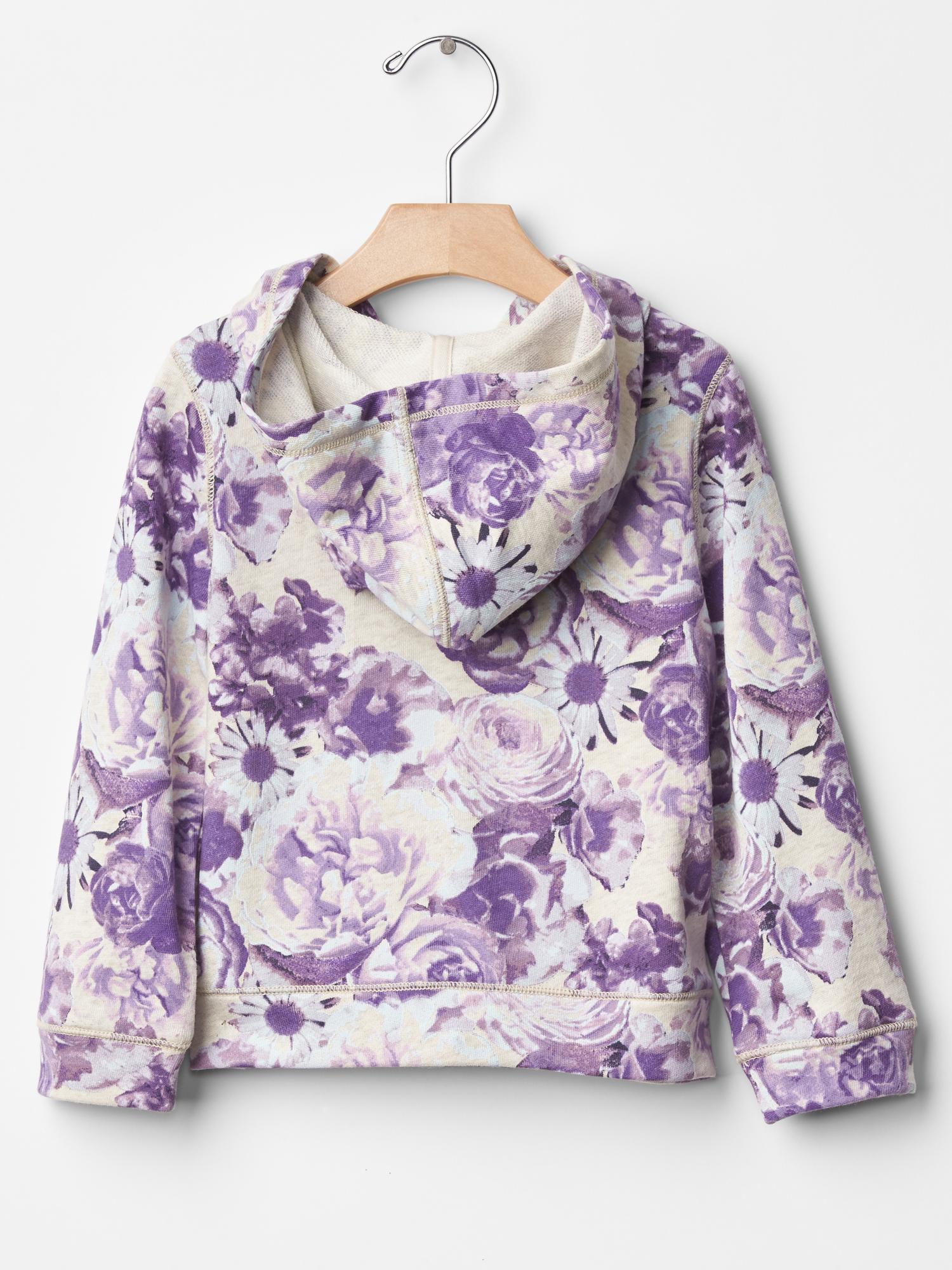 Floral zip hoodie Gap