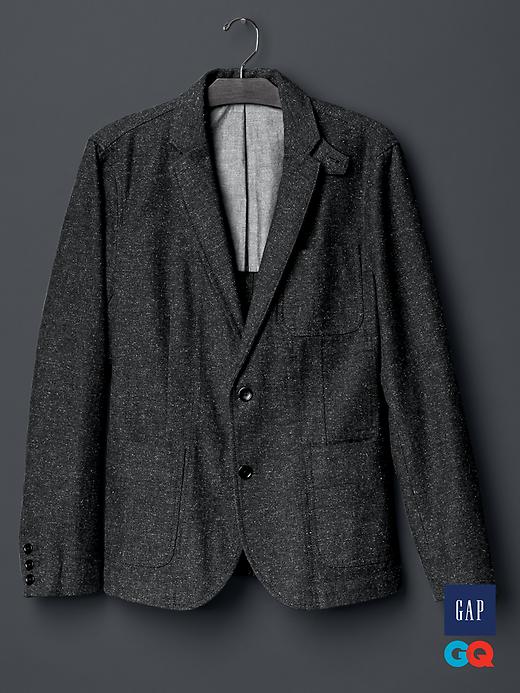 Image number 1 showing, Gap + GQ The Hill-Side herringbone tailored jacket