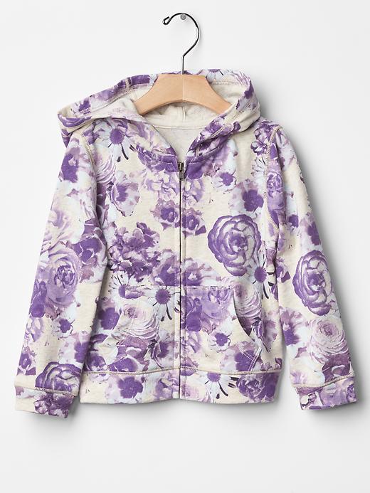 Floral zip hoodie Clearance