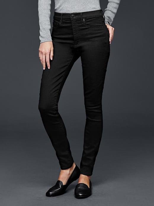 Image number 1 showing, STRETCH 1969 true skinny high rise jeans