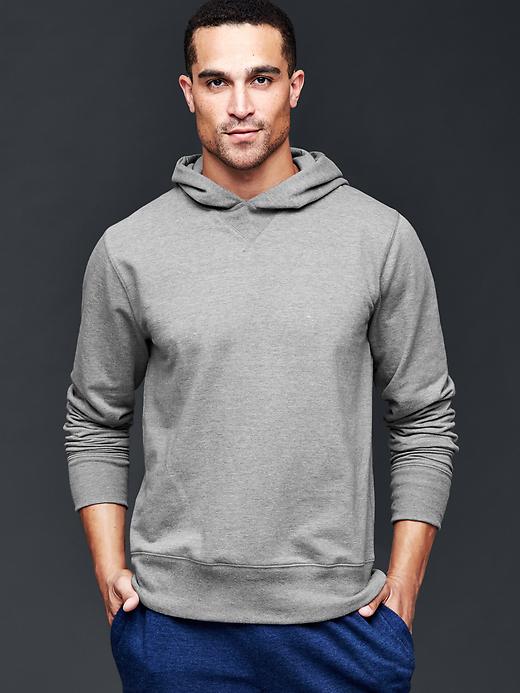 1 of 8 showing, with the color grey heather of product Core lounge hoodie
