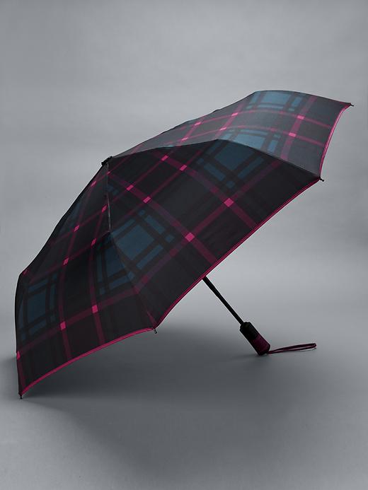 1 of 8 showing, with the color dark plaid of product Printed umbrella