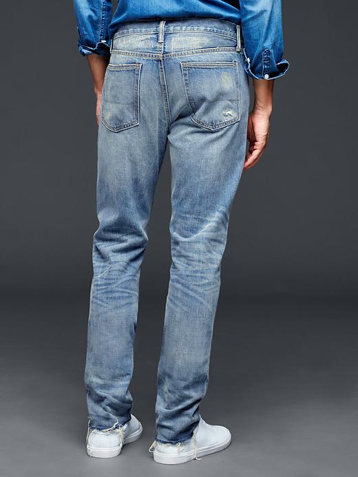Gap + GQ NSF ripped & repaired jean | Gap