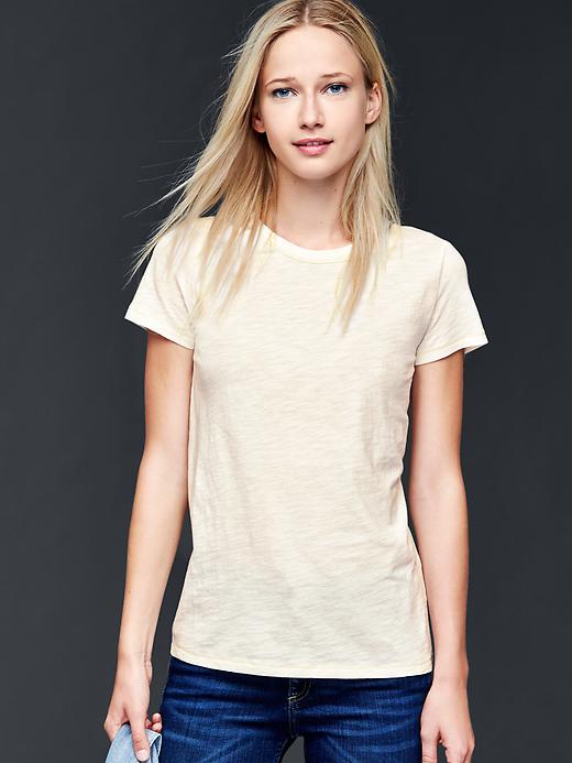 1 of 8 showing, with the color snow cap of product Sparkle trim tee