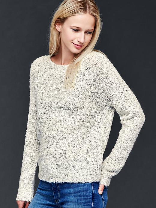 1 of 8 showing, with the color snow cap of product Boucle sweater