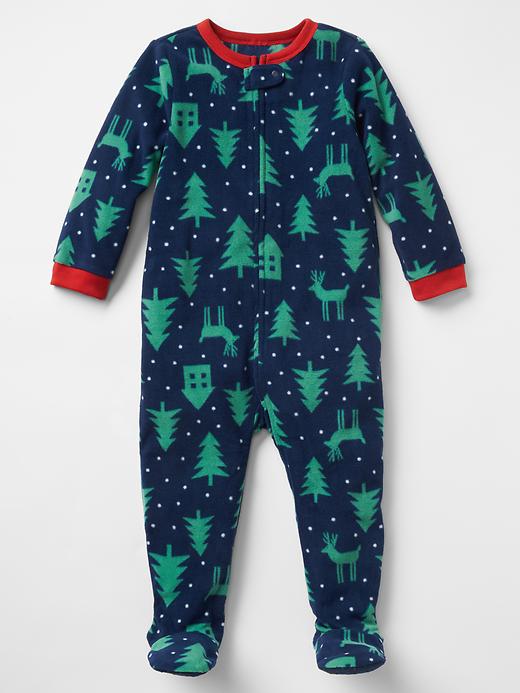 1 of 8 showing, with the color fresh green of product Festive tree footed one-piece