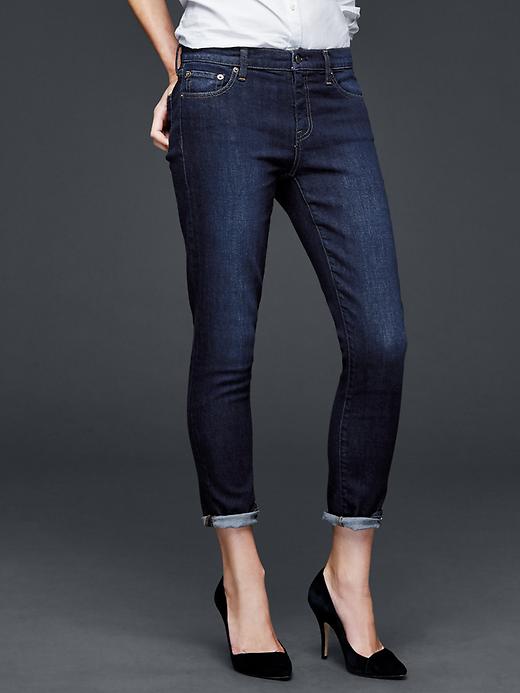 1 of 8 showing, with the color dark wash of product AUTHENTIC 1969 best girlfriend jeans
