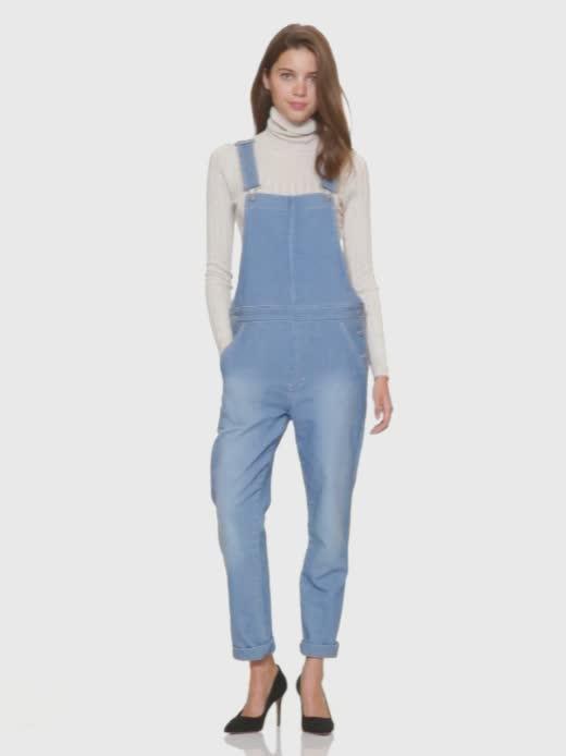Женские комбинезоны Gap 1969 denim knit railroad overalls — фото 5