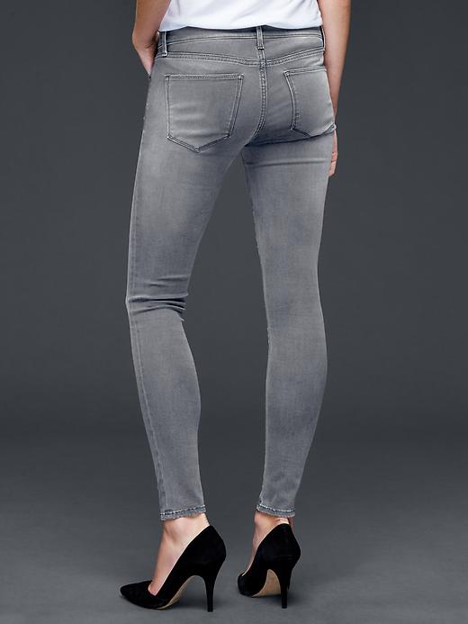 2 of 8 showing, with the color ash grey of product HIGH STRETCH 1969 true skinny jeans