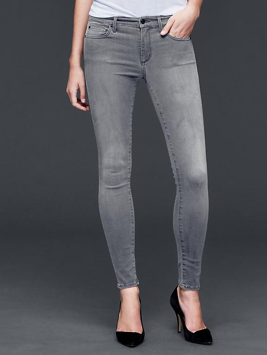 1 of 8 showing, with the color ash grey of product HIGH STRETCH 1969 true skinny jeans