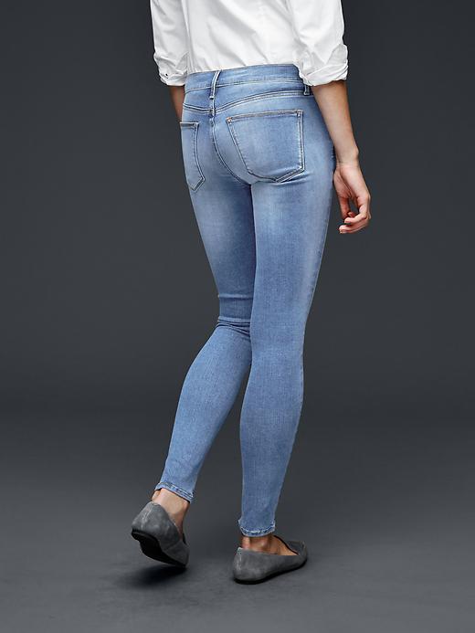 2 of 8 showing, with the color medium indigo of product HIGH STRETCH 1969 true skinny jeans