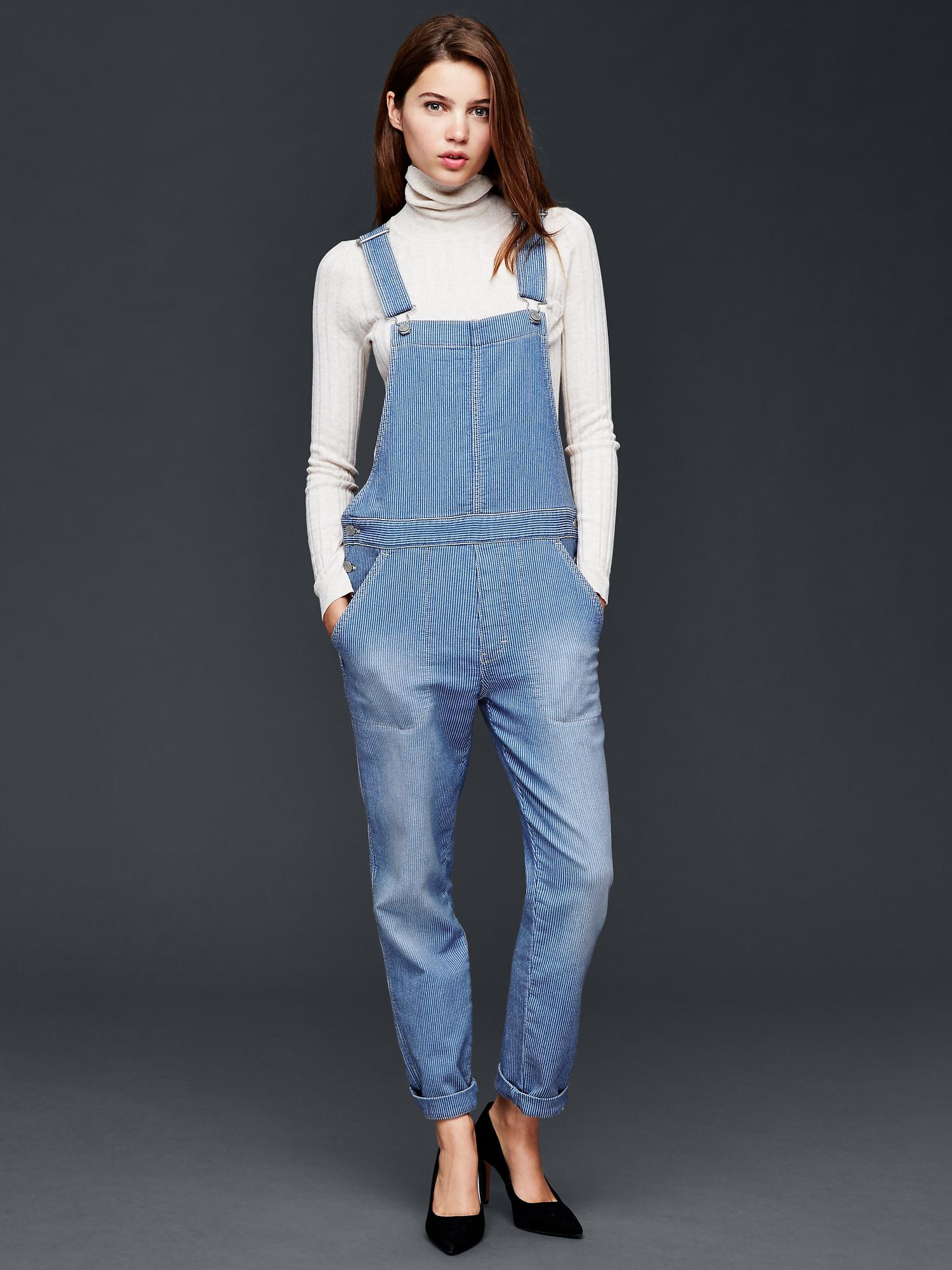Женские комбинезоны Gap 1969 denim knit railroad overalls