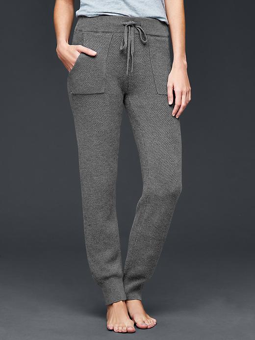 1 of 8 showing, with the color charcoal heather of product Pure Body sweater joggers