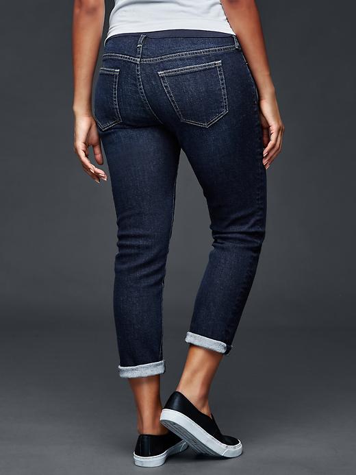 2 of 8 showing, with the color Dark Wash of product AUTHENTIC 1969 full panel girlfriend jeans