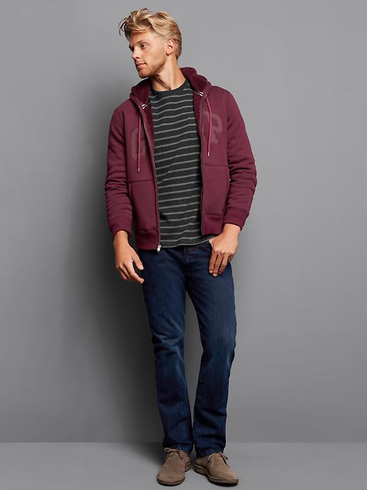 Image number 4 showing, 1969 straight fit jeans (dark blue black wash)