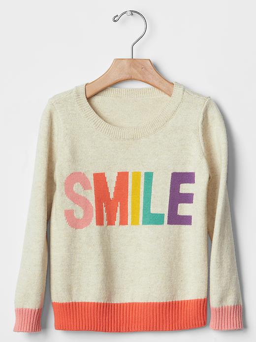 1 of 8 showing, with the color b0281 of product Smile colorblock sweater