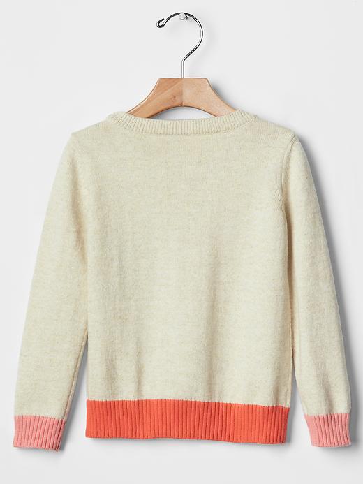 2 of 8 showing, with the color b0281 of product Smile colorblock sweater