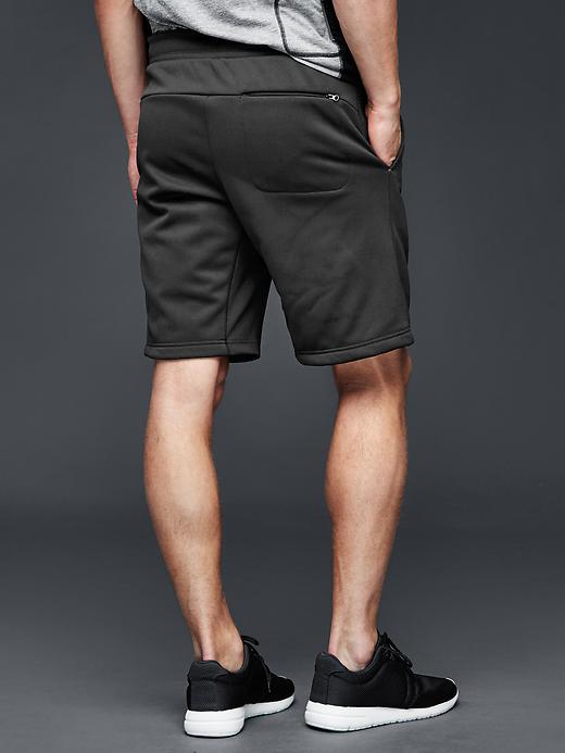 2 of 8 showing, with the color true black of product Fit fleece shorts