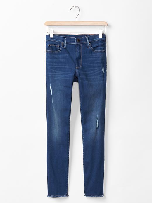 Image number 5 showing, STRETCH 1969 distressed true skinny ankle jeans