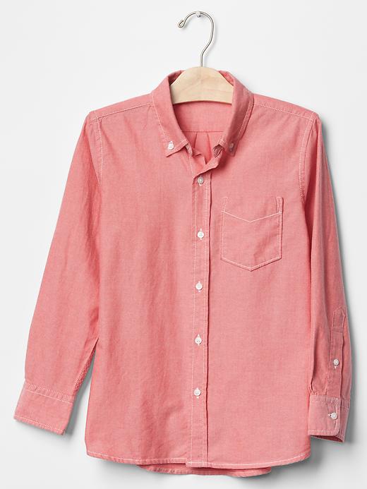 1 of 8 showing, with the color strawberry field of product Oxford shirt