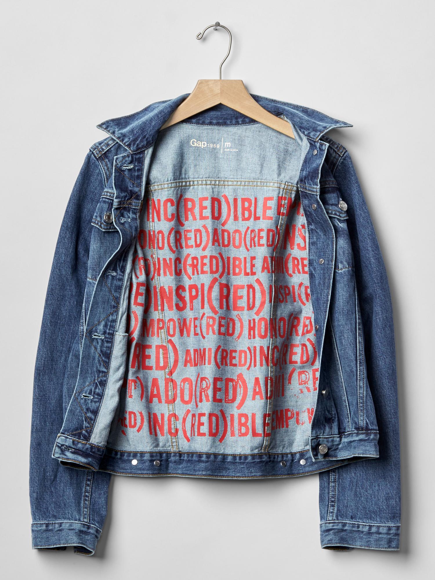 Gap on sale jacket red