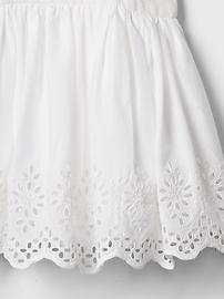 View large product image 3 of 4. Eyelet flutter dress