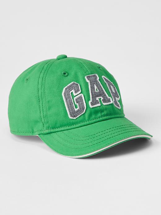 1 of 8 showing, with the color parrot green of product Logo baseball hat