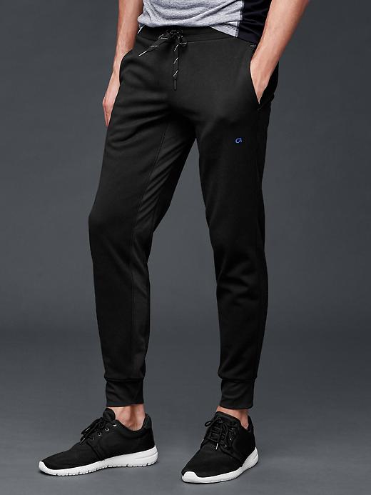 1 of 8 showing, with the color true black of product Fit fleece jogger