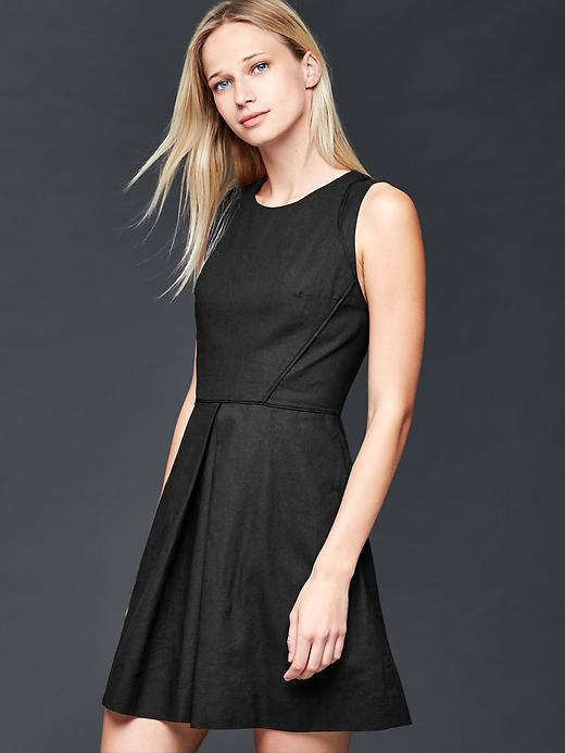 knee length dresses for ladies Rita Gingham Linen Mini Dress – Z SUPPLY main image 0