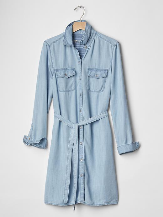 gap 1969 denim shirt dress GAP Teen Girls Denim Shirt Dress XXL 14 Long Sleeve Drop Waist Shirt Style