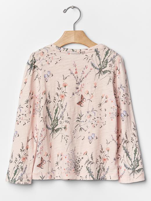 2 of 8 showing, with the color pink cameo of product Floral tee