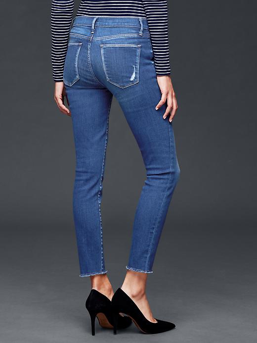 Image number 2 showing, STRETCH 1969 distressed true skinny ankle jeans