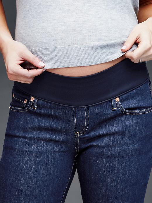 Image number 3 showing, AUTHENTIC 1969 demi panel true skinny crop jeans