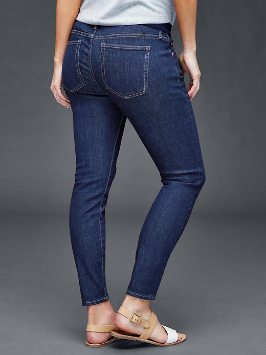 Image number 2 showing, AUTHENTIC 1969 demi panel true skinny crop jeans