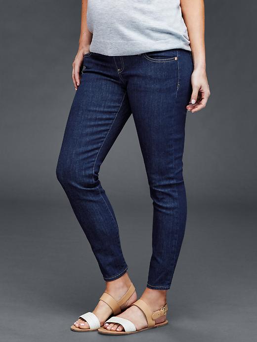 Image number 1 showing, AUTHENTIC 1969 demi panel true skinny crop jeans