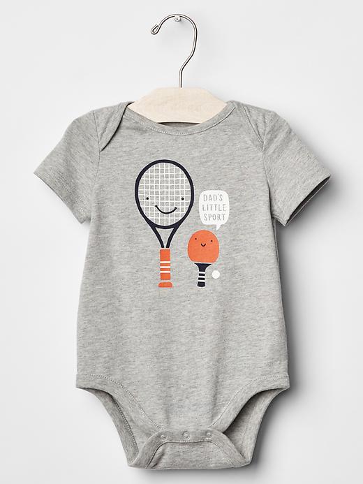 1 of 8 showing, with the color gray of product Sports club graphic bodysuit