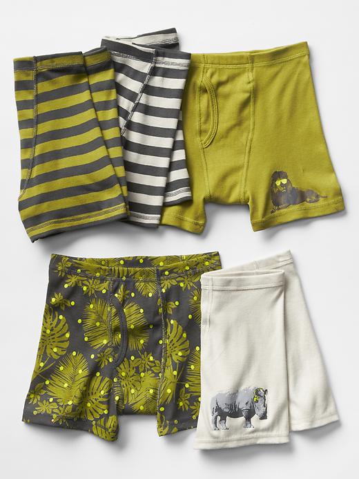 1 of 8 showing, with the color multi of product Safari boxer brief trunks (5-pack)