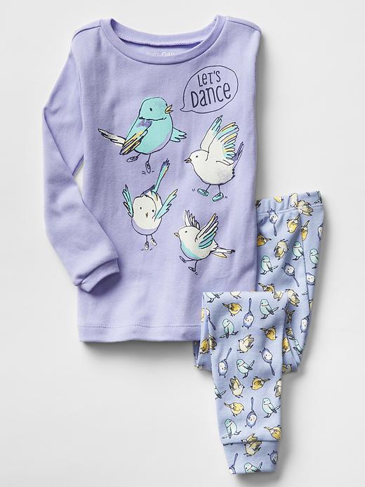 1 of 8 showing, with the color fresh lavender of product Dancing birds sleep set